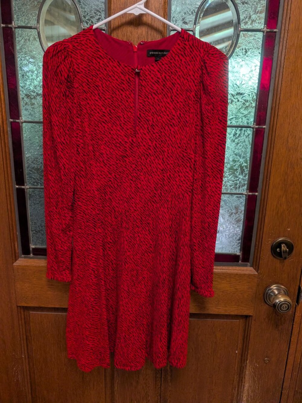 Womens red mini dress, size 2